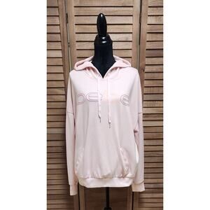 Bebe Sport Women’s Athletic Fleece Pink Plus Size 3X Hoodie Pullover Sweater